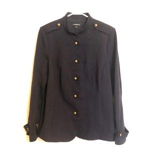 Navy colored military inspired jacket. Size 20